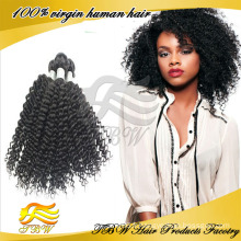 Gros vigin extension de cheveux humains, 5A malaisienne kinky cheveux bouclés weave